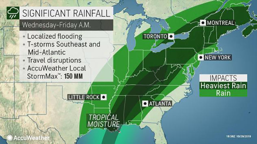 Strong fall storm forecast to dampen Halloween spirits